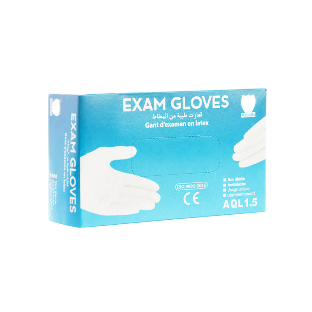 Gant en latex de la marque EXAM GLOVE taille S